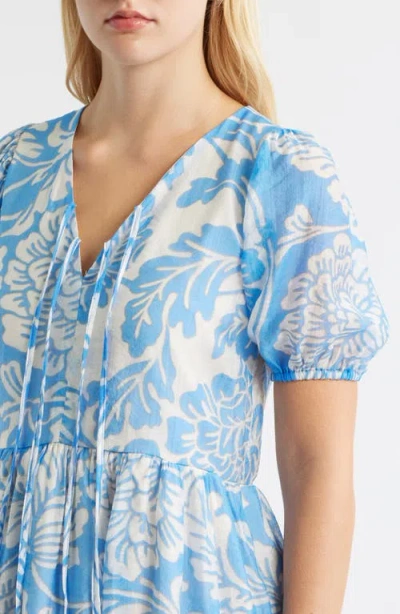 Halogen ® Tie Neck Minidress In Multi