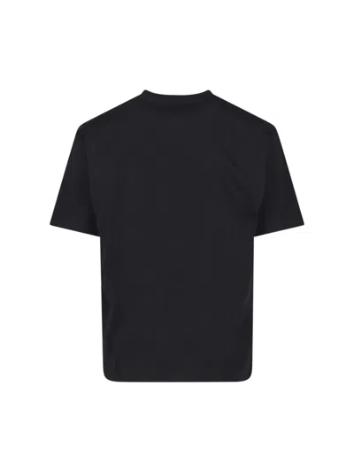 Valentino Crew Neck Short Sleeve T-shirt Design In Black