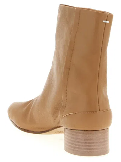 Maison Margiela 'tabi' Ankle Boots In Brown