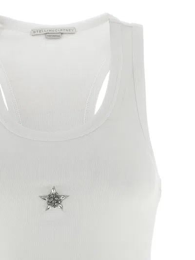 Stella Mccartney Crystal Mini Star Tops White In White
