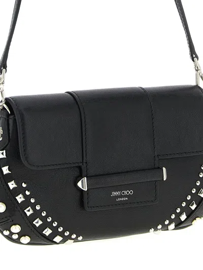 Jimmy Choo Bar Wallet On Chain In Black