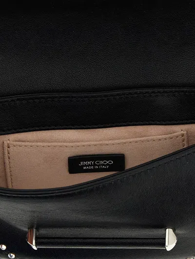 Jimmy Choo Bar Wallet On Chain In Black
