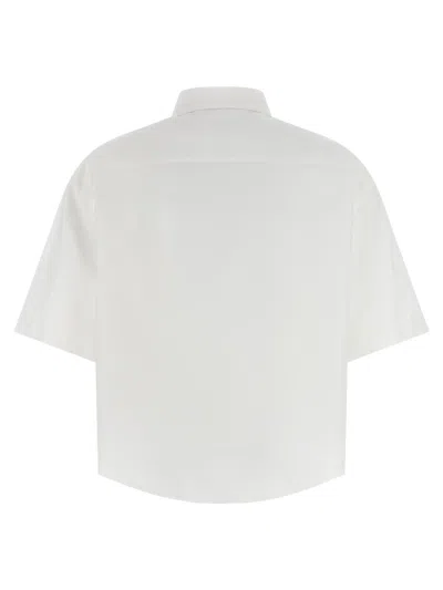 Maison Margiela Short Sleeve Shirt Button Down Collar Pocket In White