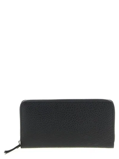 Maison Margiela Stitching Logo Wallet Wallets And Card Holders Black In Black