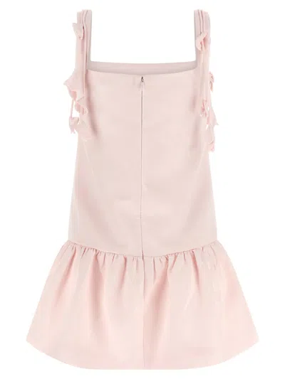 Self-portrait Embellished Taffeta Mini Dress In Pink