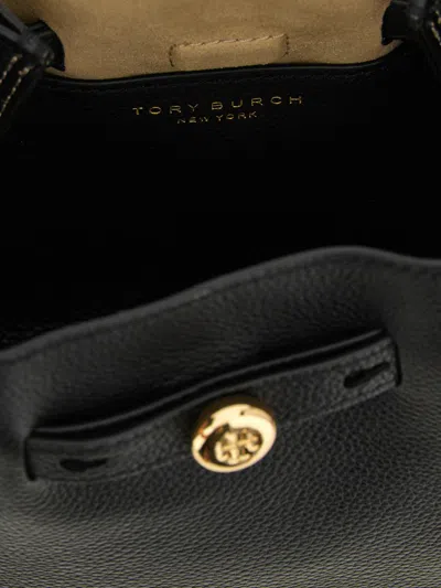 Tory Burch 'romy' Bucket Bag In Black