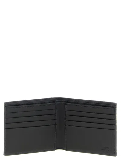 Fendi Men Ff 19 Jacquard Wallet In Brown