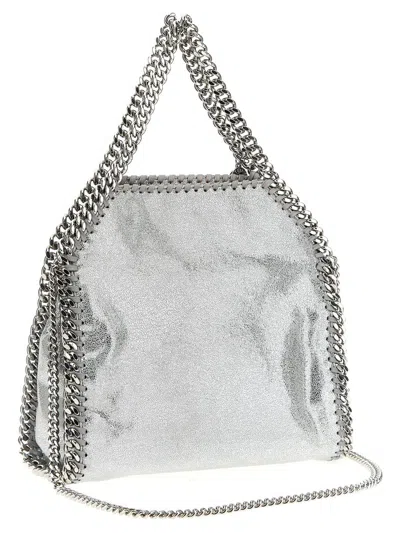 Stella Mccartney 'falabella Mini' Handbag In Silver
