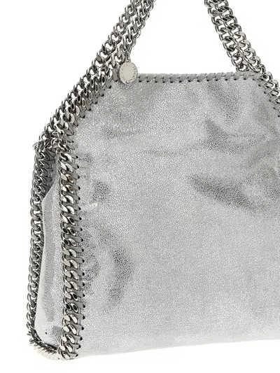 Stella Mccartney 'falabella Mini' Handbag In Silver