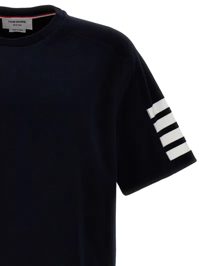 Thom Browne 4 Bar T-shirt Blue In Blue