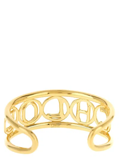 Chloé Script Bracelet In Gold