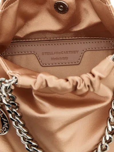 Stella Mccartney Falabella Mini Drawstring Crossbody Bags Pink In Neutral