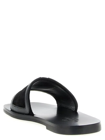Valentino Garavani Superstar Leather Sandals For Modern Elegance In Black