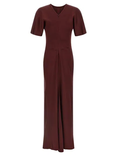 Victoria Beckham Isabella Dresses Bordeaux In Burgundy