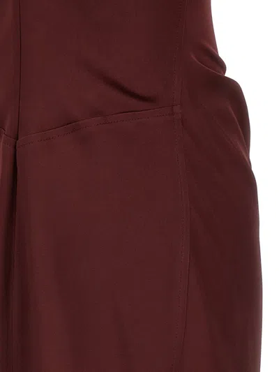 Victoria Beckham Isabella Dresses Bordeaux In Burgundy