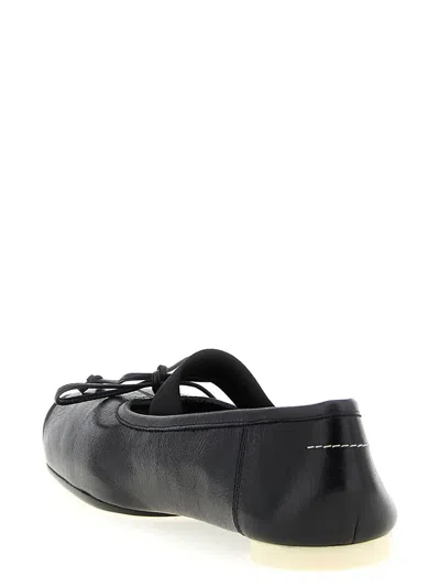 Mm6 Maison Margiela 'ballet' Ballet Flats In Black