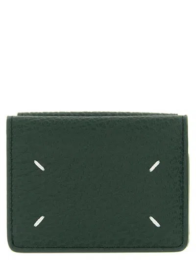 Maison Margiela Four Stitches Wallet In Green