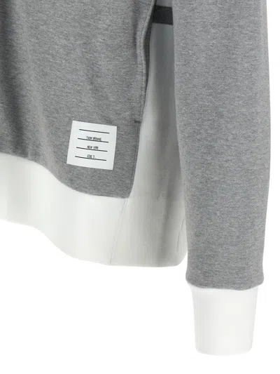 Thom Browne Grey Cotton Sweatshirt In Brown