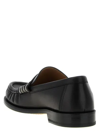 Jw Anderson Brogues With Round Toe And Penny Strap In Black