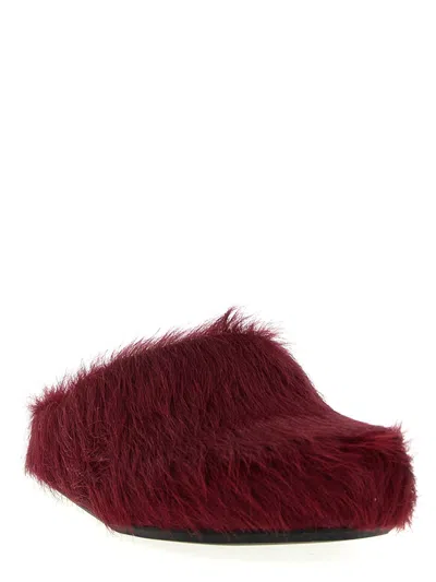 Marni Cozy Faux Fur Flat Sole Slippers In Brown