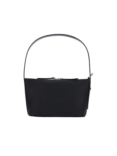 Apc A.p.c. Vera Grained Leather Shoulder Bag In Black