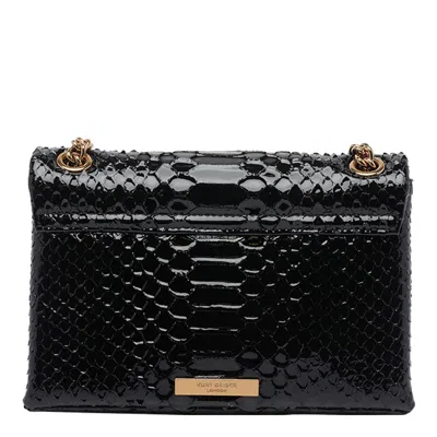 Kurt Geiger Embellished Chain Cross Body Bag In Black