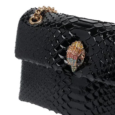 Kurt Geiger Embellished Chain Cross Body Bag In Black