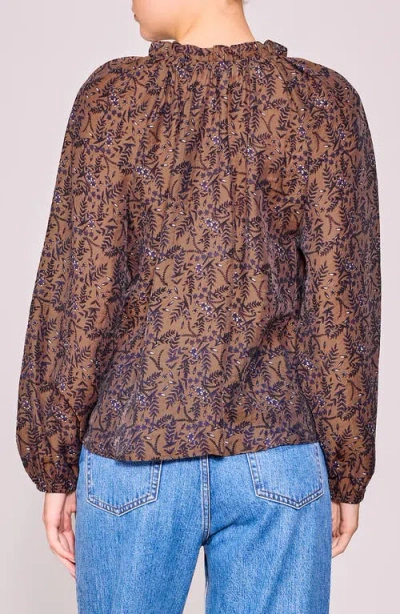 Melloday Ruffle Print Top