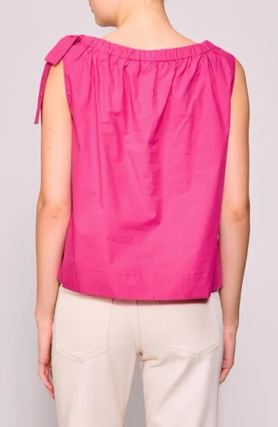 Melloday Tie Shoulder Sleeveless Top In Orange