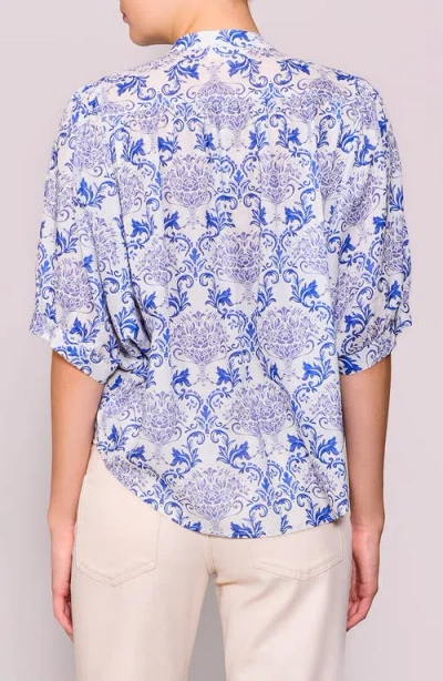 Melloday Print Voile Shirt In Multi