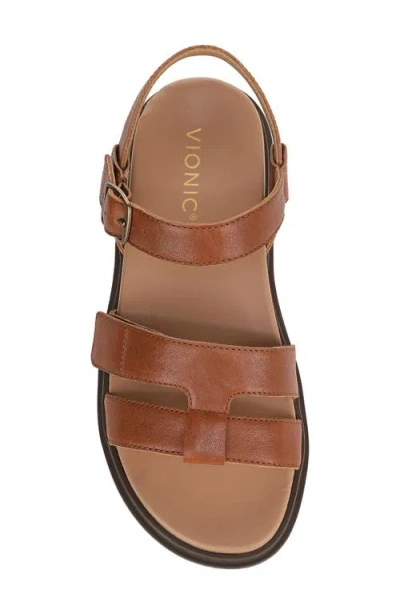 Vionic Solana Platform Sandal In Brown