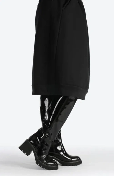 Pedro Garcia Zorion Patent Knee High Boot In Black