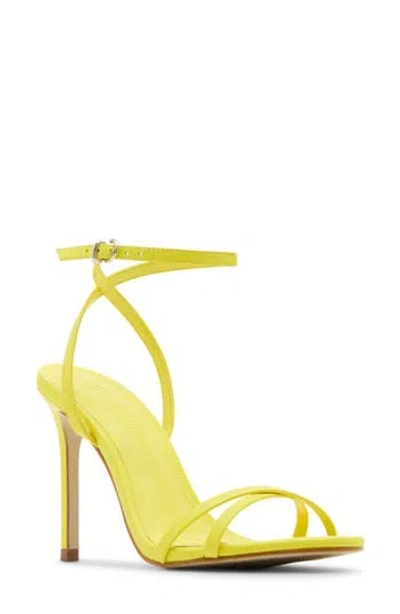 Steve Madden Ankle Strap Stiletto Sandal In Yellow
