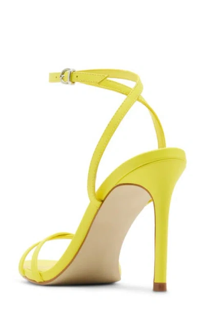 Steve Madden Ankle Strap Stiletto Sandal In Yellow