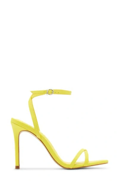 Steve Madden Ankle Strap Stiletto Sandal In Yellow
