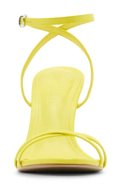 Steve Madden Ankle Strap Stiletto Sandal In Yellow