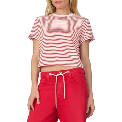 Joe's The Boxy Crop T-shirt In Pink