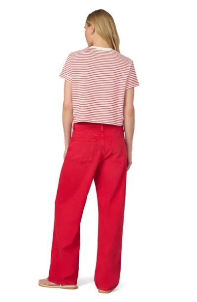 Joe's The Boxy Crop T-shirt In Pink