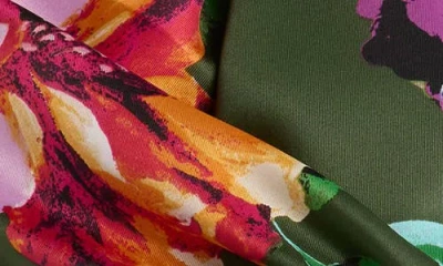 Vince Camuto Moody Botanical Scarf In Green