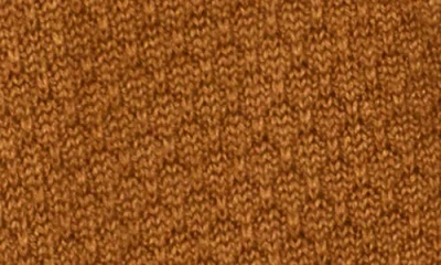 Cyrus Contrast Trim Boyfriend Cardigan In Brown