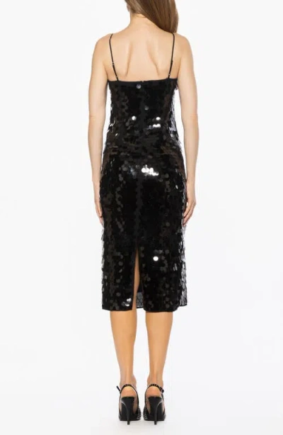Alexia Admor Reese Sequin Sleeveless Dress In Black