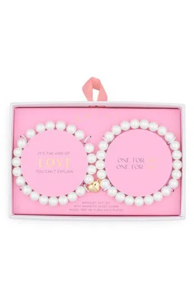 Leith You & Me Bracelets In White