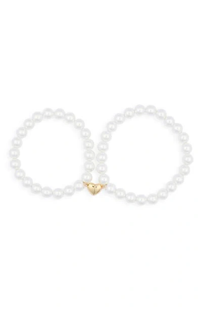 Leith You & Me Bracelets In White