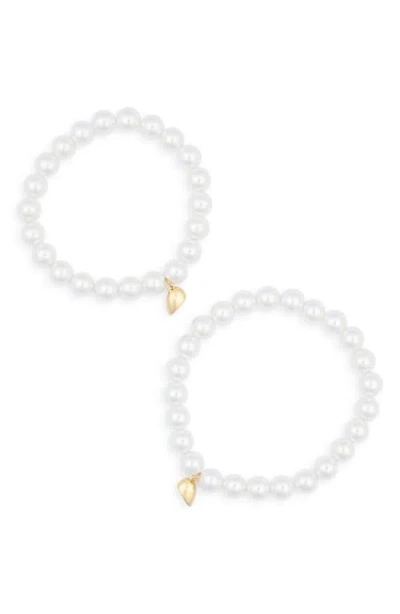 Leith You & Me Bracelets In White
