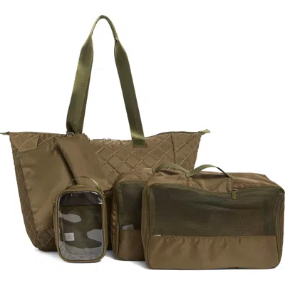 Mytagalongs Ultimate Getaway Weekend Bag Set In Green