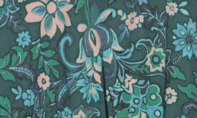 Derek Lam 10 Crosby Marisol Floral Long Sleeve Dress In Green