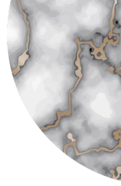 Dainty Home Marble Print Set Of 6 Placemats In Multi