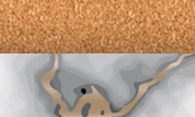 Dainty Home Marble Print Set Of 8 Placemats In Multi