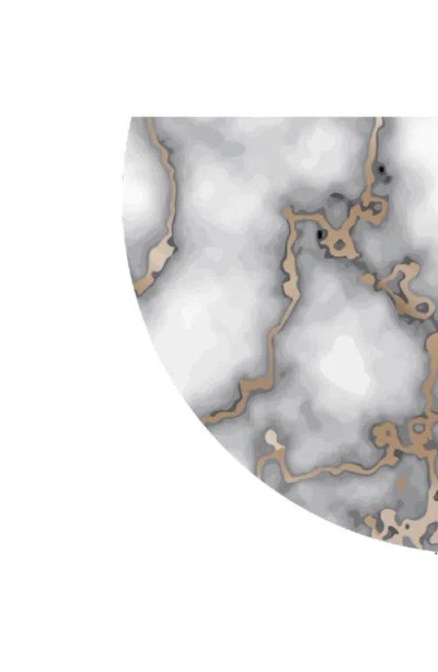 Dainty Home Marble Print Set Of 8 Placemats In Multi