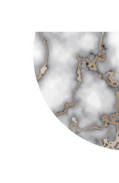 Dainty Home Marble Print Set Of 4 Placemats In Multi